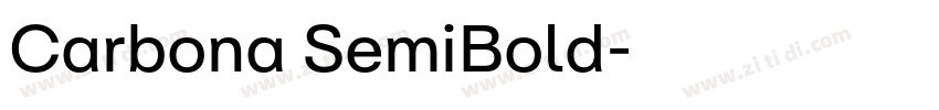 Carbona SemiBold字体转换